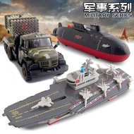 Alloy Aircraft Carrier Model Submarine Toy Aircraft Carrier Simulation Model Children's Toy Warship 