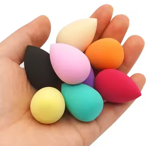 1-8Pcs Mini Beauty Egg Makeup Sponge Face Beauty Cosmetic Powder Puff for Foundation Cream Concealer