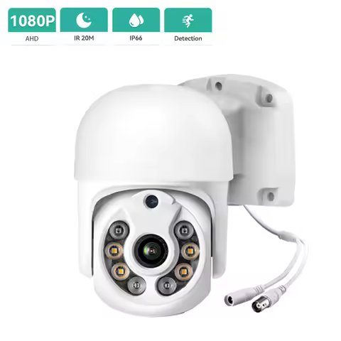 2K 1080P AHD Camera 3.6MM Lens IR Nightvision Mini PTZ Dome Camera IP66 Waterproof Outdoor CCTV Surv