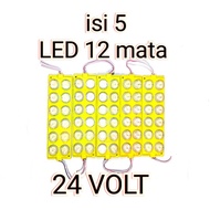 isi 5 Lampu LED 12 Mata 24 VOLT LAMPU KOLONG TRUK BUS LAMPU LED VARIASI TRUCK LED KOLONG TRUK