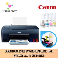 Canon PIXMA G3060 Refillable Wireless All-In-One Ink Tank Printer