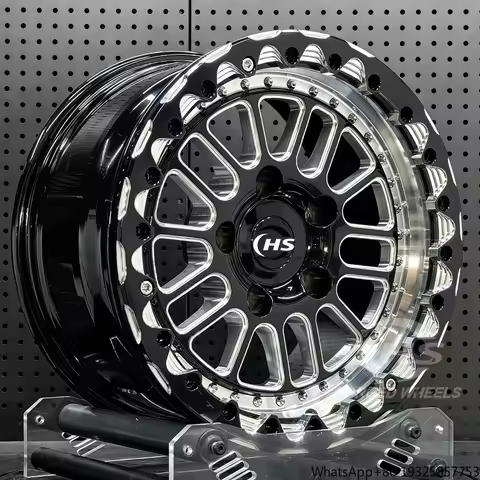 HS Drag Raicng Wheels 15 17 18 Inch 5X112 5X120 5X114.3 Forged Beadlock Rims for M2 M3 M4 G80 G82 C7