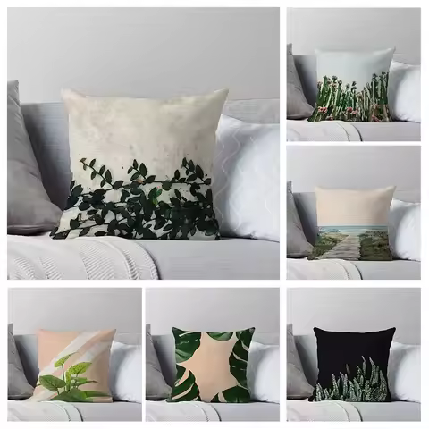 House Decorative Home Pillowcase for sofa Cushion Cover 45*45 Nordic 40*40cm 40x40cm 50x50 Morandi 6