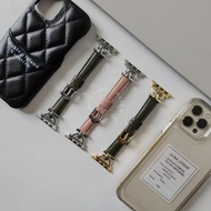 Apple Watch | 訂製感 | 軟真皮不鏽鋼金屬鋼環錶帶
