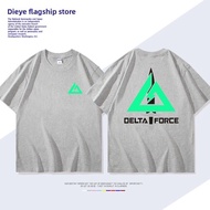 DIEYIN | Delta Force Game-Themed Tactical Logo Cotton Short Sleeve T-Shirt