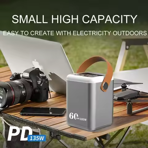 2025 Hot Sale 135W PD Outdoor Fast Charging Portable Power Station 60000/90000/120000mAh High Capaci
