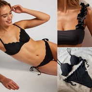 H&M Bombshell Scallop Super Pushup Bikini Bra 34B 36B / Thick Foam Swimwear Bombshell Push Up BH Bik