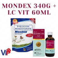 MONDEX 340 Grams and LC VIT 60mL Pet Vitamins and Energy Support Combo