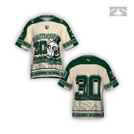 ZONA Men's Streetwear Jersey Count Down Number Series 30 Green Kids and Adults