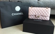 ❤️ 現貨 ❤️Brand New CHANEL 21S Pink Iridescent Medium Classic Flap Calfskin