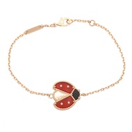 [มือสอง] กำไลข้อมือ Van Cleef & Arpels Lucky Spring ทำจากนิลและคาร์เนเลียน รุ่น VCARP7R100 ขนาดข้อมื