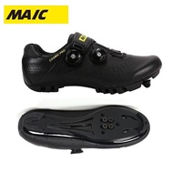 Black cycling shoes Road cycling shoes Professional Mountain Bike Breathable Bicycle Racing Self-Locking Shoes