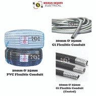 20MM(3/4") / 25MM( 1" ) PVC FLEXIBLE CONDUIT/PVC CONDUIT CORRUGATED FLEXIBLE / ELECTRICAL FLEXIBLE T
