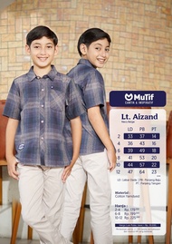 MUTIF | SARIMBIT MUTIF | Alusha Navy Beige | Family Series | MuTif Woven ORI 100% MuTif