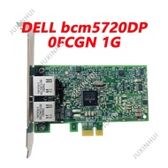 Dell BCM5720 Dual Port Gigabit Ethernet Card 0FCGN 0557M9 5720DP 1G Dual-port Gigabit network card P