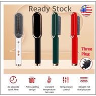 【Ready Stock】Hair Straightener Straightening Styling Tool comb Heating Hair comb Straightener Comb C