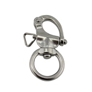 Pinfine Stainless Steel Rigging Sailing Fixed Bail Snap Shackle Fixed Eye Snap Hook