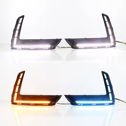 Car LED Daytime Running Light For Honda CRV 2023 2024 with Dynamic Turn Signal Auto DRL Daylights La