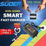 (12V 6A | 10A) Smart Fast Charger SON-1206D / SON-1210D+ / For Lead Acid Battery / Gel Battery/Car B