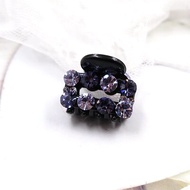 Kẹp Tóc Đính Đá Rhinestone Kẹp Tóc Mái Lệch Màu Đen Cỡ Nhỏ Phụ Kiện Tóc Phong Cách Hàn Quốc Đồ Trang