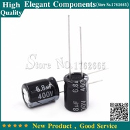 50PCS 400V 6.8UF 6.8UF 400V 8*12 Aluminum electrolytic capacitor Size 6.8 UF / 400 V