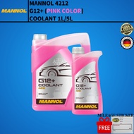 MANNOL MN4212 G12+ Radiator Coolant 1L/5L (pink color) (MADE IN GERMANY)