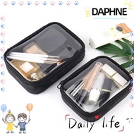 DAPHNE Cosmetic Bag Zipper PVC Transparent Toiletry Bags Kit