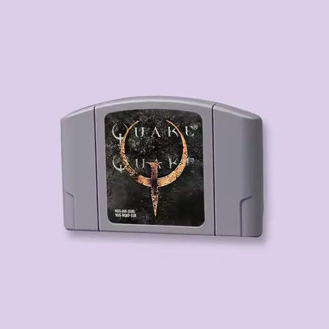 Link 012 For N64 Game Quake 64 Cartridge USA NTSC & EUR PAL Version for Nintendo 64 Console Support 
