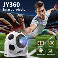 FintexPro JY360 Portable Projector 15000Lumen 600ANSI YouTube Android 13.0 | HDMI For Home Use With