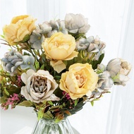 【COLORFUL】Fake Flowers Comfortable Home Decoration Artificial Fake Flower Bouquet