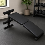 Padded Incline Sit-up Bench Rectangular Backboard Foldable Sit-up Bench Space-Saving