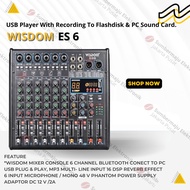 MIXER AUDIO WISDOM ES 6 / WISDOM ES6  6 CHANNEL