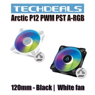 Arctic P12 PWM PST A-RGB 120mm Black | white Fan