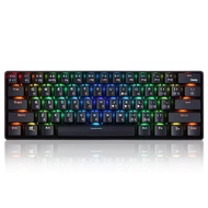 ⚡YK600 Mechanical Keyboard 61 Keys RGB Backlight 2.4G+ Wired Dual Mode 60% Compact Mechanical Ke Up