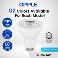 OPPLE LED EcoMax GU10 4.5/6Watts Warmwhite/Daylight Indoor light Bulb Light
