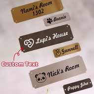 Custom Text Plaque,Personalized Stainless Steel Plaque,Customized Memorial Plaque,Customizable Name