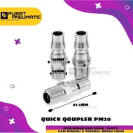 QUICK Coupler Type PM20 Connector Coupler COWO + Thread Male 1/4"