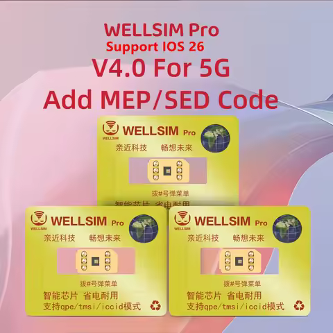 2025 Newest WellSim Pro V4.0 5G With QPE & MEP For iPhone 6S/SE/7/8/X/XR/XSM/11/12PM/13/14PM/15pro/1
