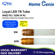 LOYAL LED T8 Tube 9W (2 Feet/600mm) /32W (4 Feet/1200mm) | G13 Base/Double Ended/Daylight/Warm white
