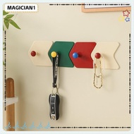 MAGICIAN1 3Pcs/Set Strong Adhesive Hook, Dopamine Self-adhesive Door Hook,  Arrow Shape Punch-free M