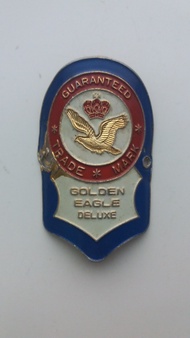 Emblem sepeda onthel Golden Eagle jadul