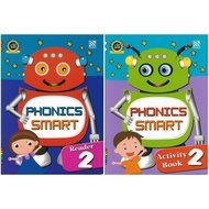 Preschool English Syllable Phonics Smart Reader & Activity Book 2 Kindergarten Kindergarten Kinderga
