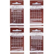 5pcs Sewing Needles Large Eye Blunt Stitching Needle Harness Round-pointed Needle Leather Hand Sewin