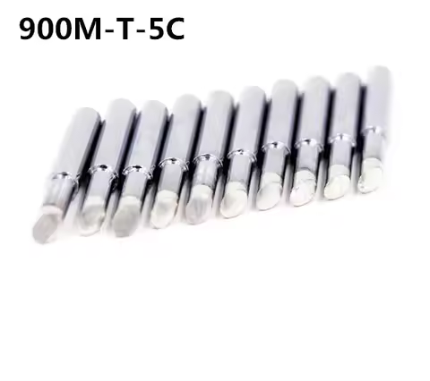 SZBFT 10 piece Lead-free Replaceable 900M-T-5C Soldering Iron Tips For Soldering Station