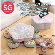 2 tiers divider Snacks Tibits Food Container Serving tray