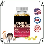 Vitamin B complex capsules 11 in 1,Supports the immune system, energy metabolism