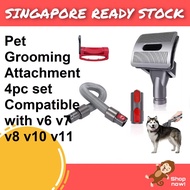 Vacuum Attachment Dog Cat Pet Bed Brush Grooming Tool Compatible Dyson V6 V11 V10 V8 V7 V15 Vacuum Cleaner Accessories
