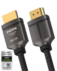 Tesmax 8K HDMI Cable 48Gbps 3FT Certified Ultra High Speed 8K60Hz 4K120Hz, HDCP 2.2 2.3 Dynamic HDR