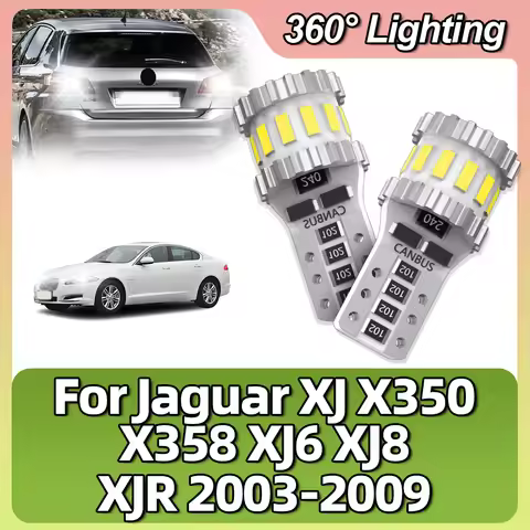 For Jaguar XJ X350 X358 XJ6 XJ8 XJR 2003-2007 2008 2009 W5W Led T10 Car Lights 6000K Parking License