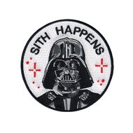 PATCH ON EMBROIDERY EMBLEM IRON SITH HAPPS 8X8CM IRON PATCH IRON ON EMBROIDERY PATCH